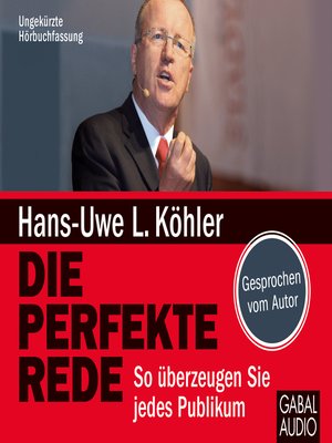 cover image of Die perfekte Rede